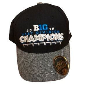 2018 NCAA Northwestern College Football BIG 10 West Division Champions Cap Hat